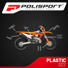 Polisport Motocross (MX) Replica Plastic Kit for KTM EXC/XC-W (2024) Dirt Bike – OEM Quality, Durable, Flexible & Perfect Fit – Nardo Grey