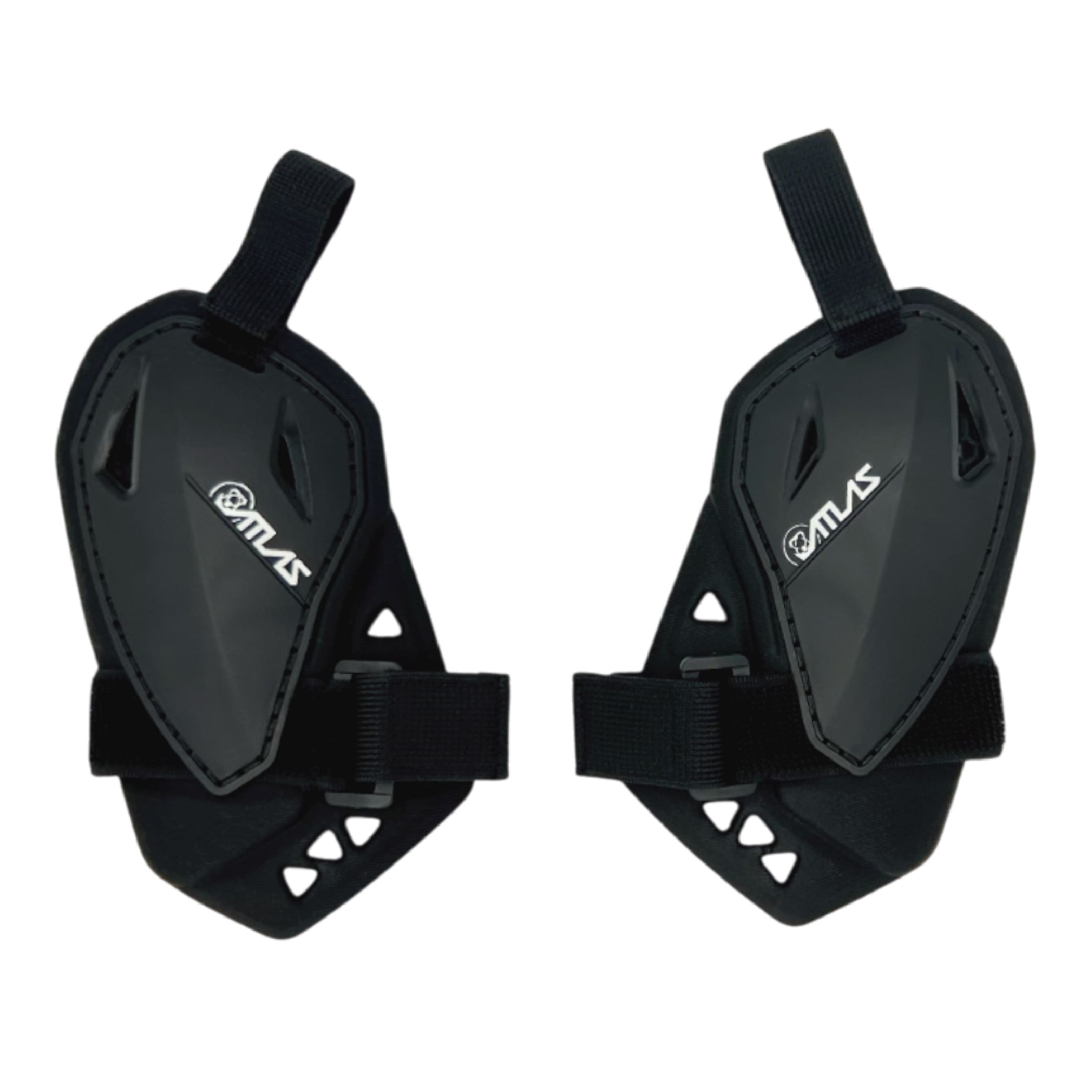 Atlas Charger PeeWee Black + Shoulders A1020-01-000 - CE Certified Youth Neck Brace with Adjustable Shoulder Pads, Lightweight Impact-Resistant Protection for Motocross, BMX, and Extreme Sports