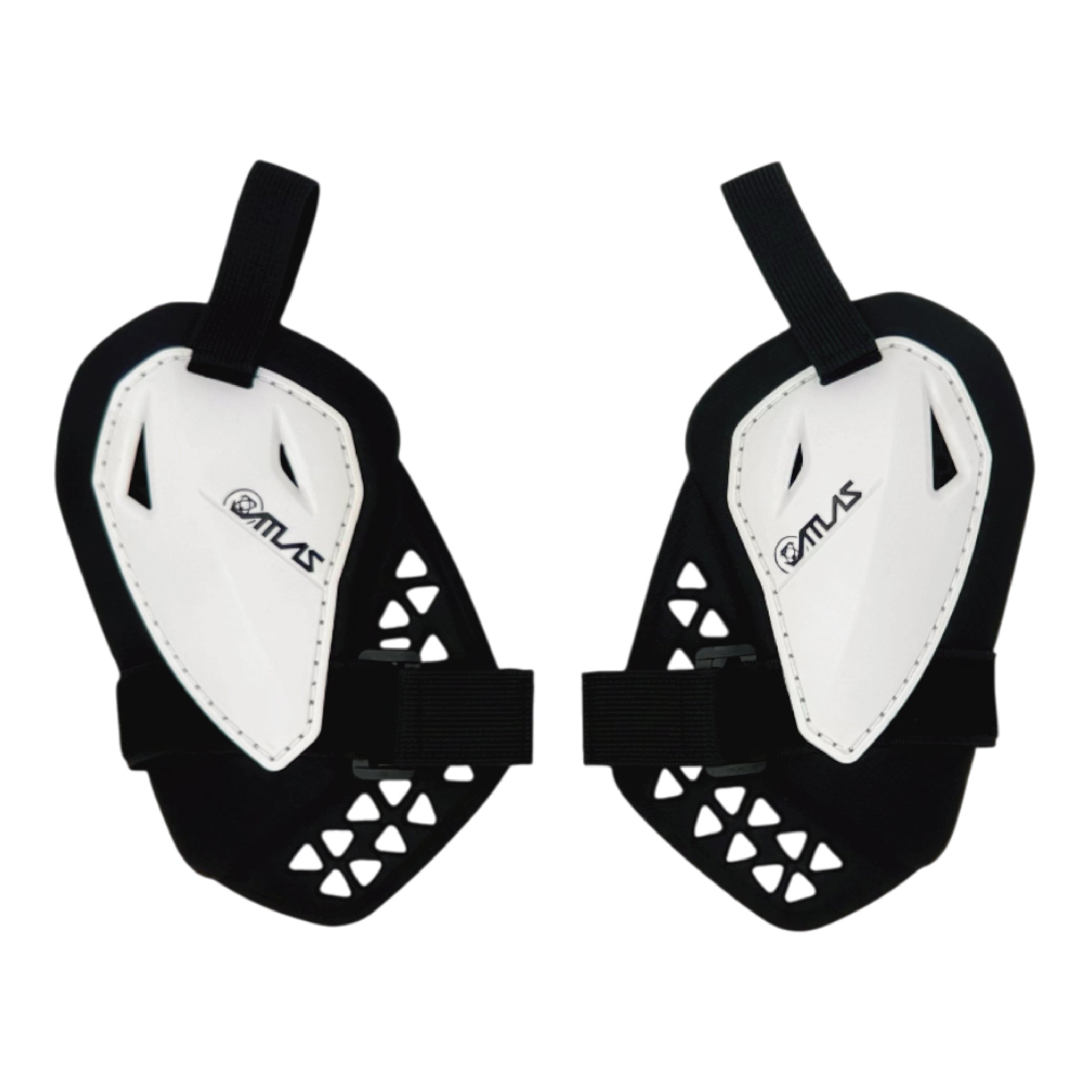 Atlas Charger Youth White + Shoulders A1040-00-000 - CE Stoneshield Certified Youth Neck Brace with Adjustable Shoulder Pads, Lightweight Impact-Resistant Protection for Motocross, BMX, and Extreme Sports