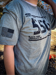 Black Rain Ordnance 5.56 Ammo Logo Premium Unisex Short Sleeve T-Shirt