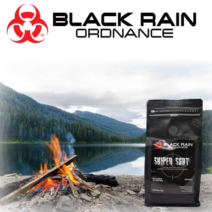 Black Rain Ordnance Sniper Shot Coffee – 100% Ground Arabica Coffee - Medium Roast - 12oz