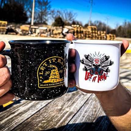 Black Rain Ordnance Let It Rain Ceramic Coffee or Tea Mugs 2 Pack