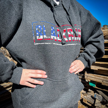 Black Rain Ordnance American Flag Logo Premium Unisex Pullover Hoodie