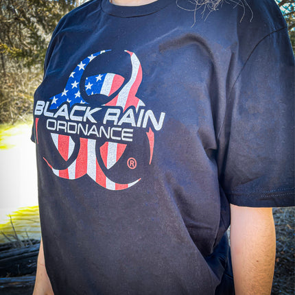 Black Rain Ordnance American Flag Logo Premium Unisex Short Sleeve T-Shirt
