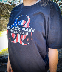 Black Rain Ordnance American Flag Logo Premium Unisex Short Sleeve T-Shirt