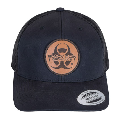 Black Rain Ordnance Black Outdoor Snapback Hat w/ Round Logo Patch & Mesh Back