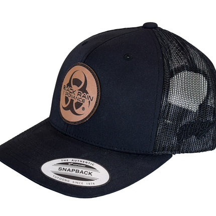 Black Rain Ordnance Black Outdoor Snapback Hat w/ Round Logo Patch & Mesh Back
