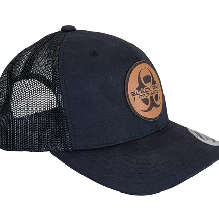Black Rain Ordnance Black Outdoor Snapback Hat w/ Round Logo Patch & Mesh Back