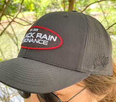 Black Rain Ordnance Black Outdoor Snapback Hat w/ Oval Logo Patch & Mesh Back