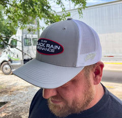 Black Rain Ordnance Grey Outdoor Snapback Hat w/ Round Oval Patch & Mesh Back