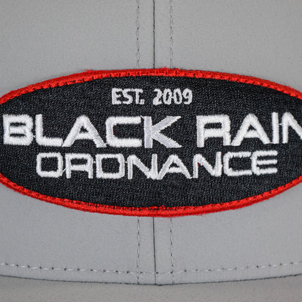 Black Rain Ordnance Grey Outdoor Snapback Hat w/ Round Oval Patch & Mesh Back