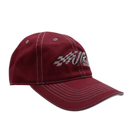 Joe Gibbs Racing #20 Maroon Cotton Baseball Cap with Embroidered Logo & Adjustable Hook and Loop Closure