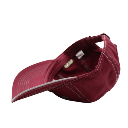 Joe Gibbs Racing #20 Maroon Cotton Baseball Cap with Embroidered Logo & Adjustable Hook and Loop Closure