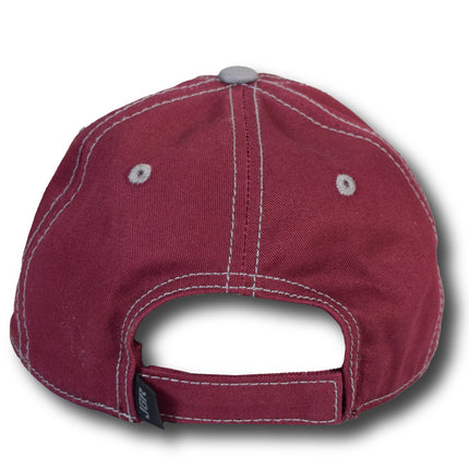 Joe Gibbs Racing #20 Maroon Cotton Baseball Cap with Embroidered Logo & Adjustable Hook and Loop Closure