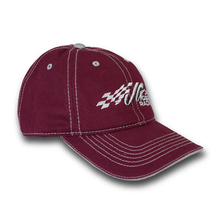 Joe Gibbs Racing #54 Burgandy Cotton Baseball Cap with Embroidered Logo & Adjustable Velcro Closure