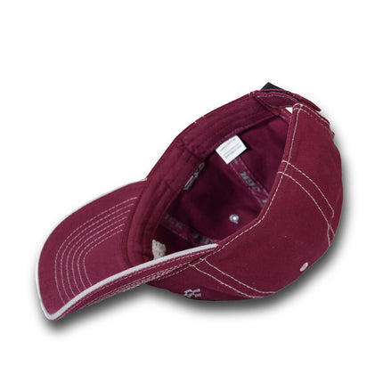 Joe Gibbs Racing #54 Burgandy Cotton Baseball Cap with Embroidered Logo & Adjustable Velcro Closure