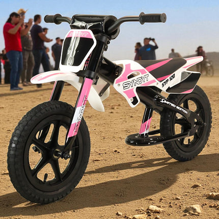 Syndyt SYP 120 12" Lightweight Balance Push Bike for Kids Ages 2-5 with 15" Seat and Lightweight, durable frame (Pink/White)