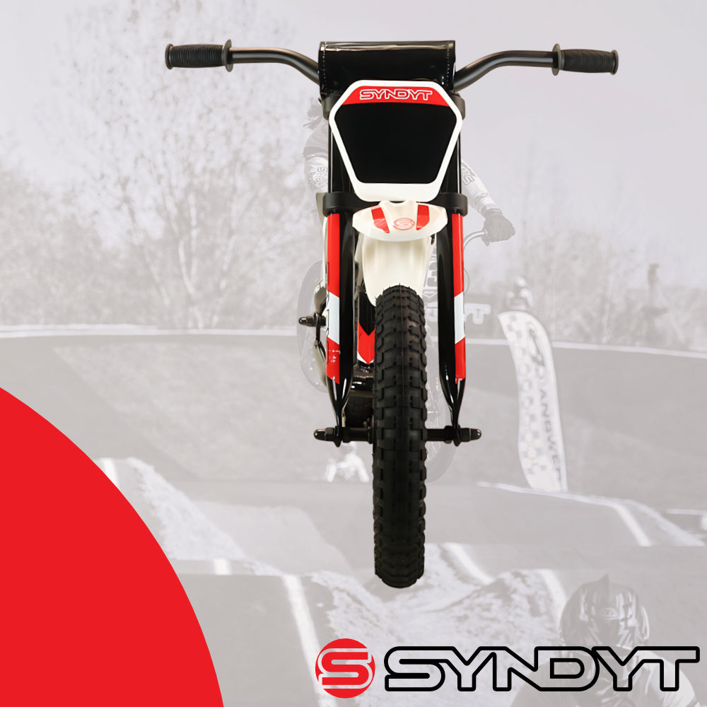 Syndyt SYP 120 12" Lightweight Balance Push Bike for Kids Ages 2-5 with 15" Seat and Lightweight, durable frame (Red/White)