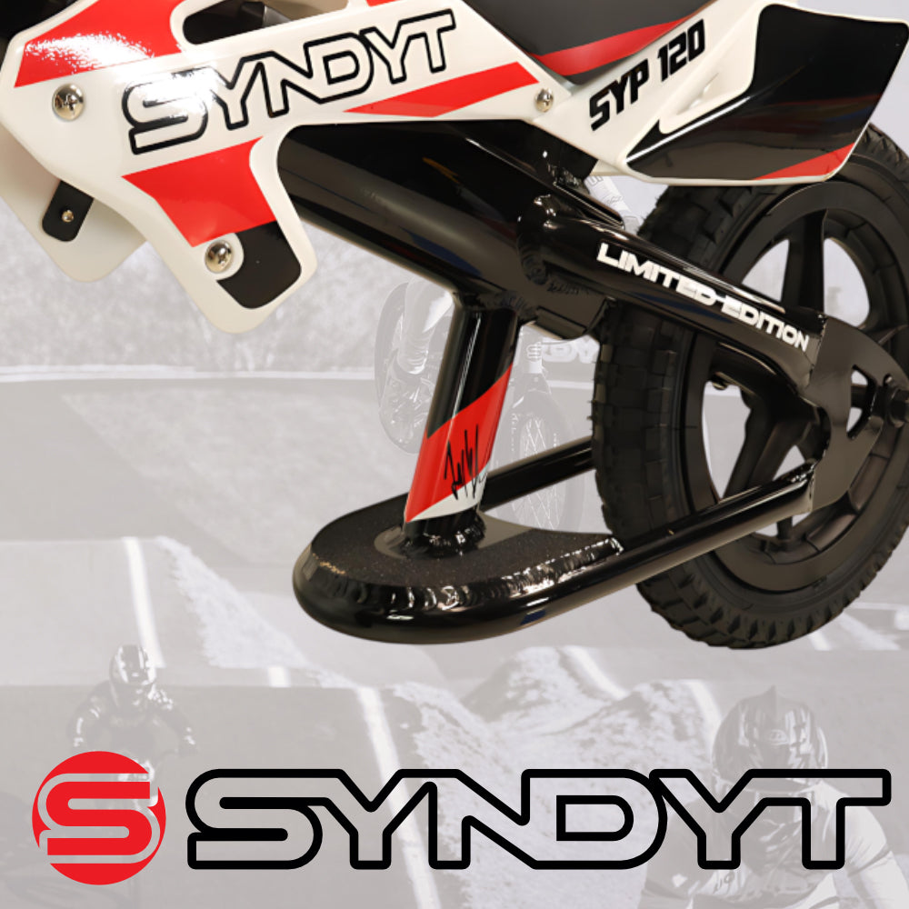 Syndyt SYP 120 12" Lightweight Balance Push Bike for Kids Ages 2-5 with 15" Seat and Lightweight, durable frame (Red/White)