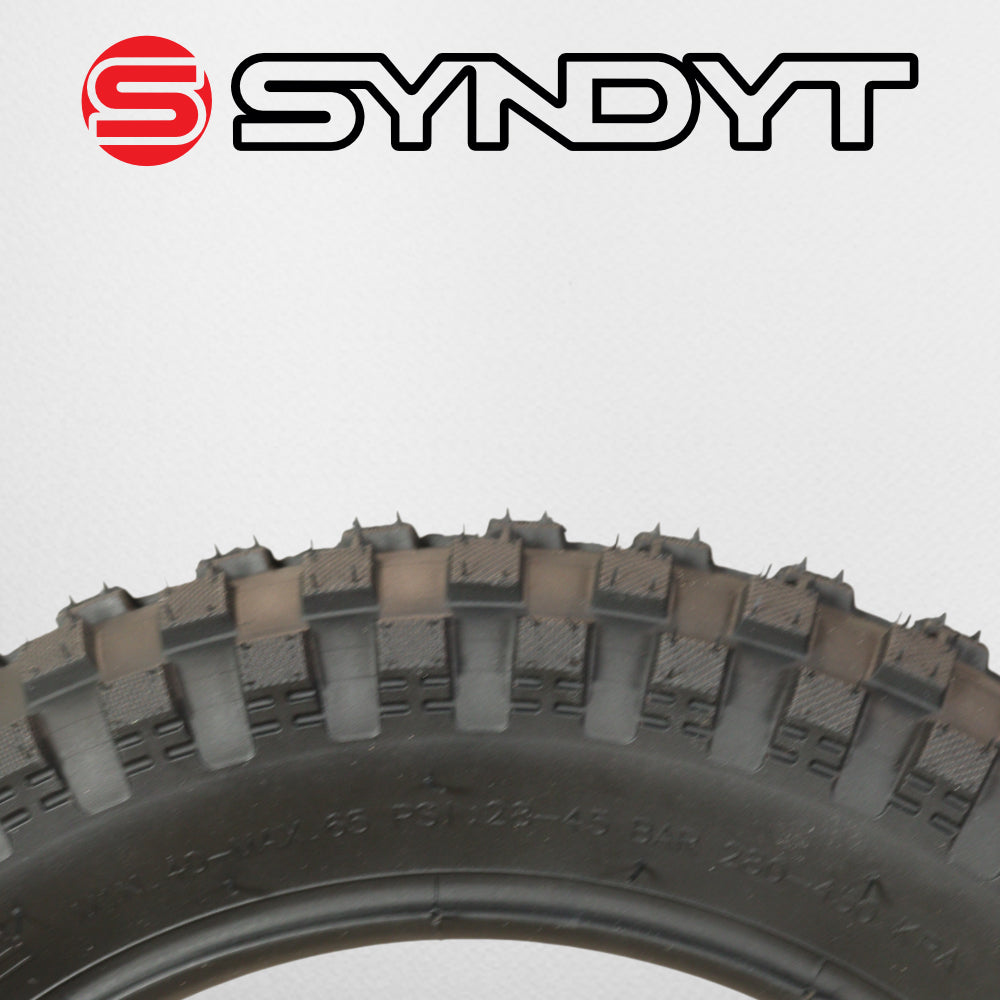 Syndyt SYR 120 12” x 2.25” Off-Road Tire, Directional Tread, Compatible with SYR 120 12” E Balance Bikes, Black