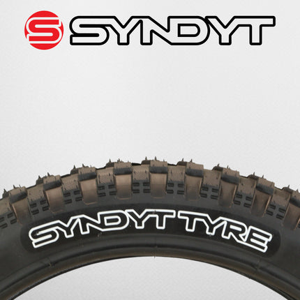 Syndyt SYR 120 12” x 2.25” Off-Road Tire, Directional Tread, Compatible with SYR 120 12” E Balance Bikes, Black