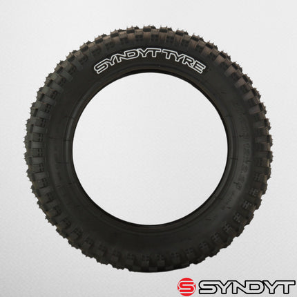 Syndyt SYR 120 12” x 2.25” Off-Road Tire, Directional Tread, Compatible with SYR 120 12” E Balance Bikes, Black