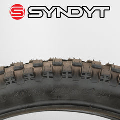 Syndyt SYR 200 20” x 2.25” Off-Road BMX Bicycle Tire, Directional Tread, Compatible with SYR 200 20" E Balance Bike, Black 20x2.25