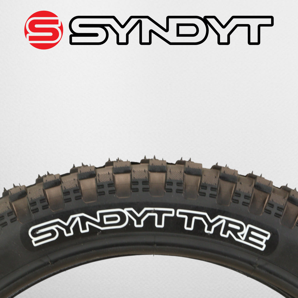 Syndyt SYR 200 20” x 2.25” Off-Road BMX Bicycle Tire, Directional Tread, Compatible with SYR 200 20" E Balance Bike, Black 20x2.25