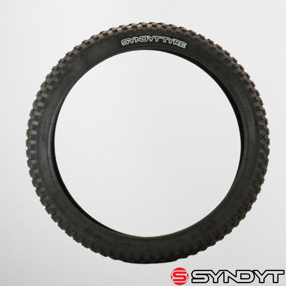 Syndyt SYR 200 20” x 2.25” Off-Road BMX Bicycle Tire, Directional Tread, Compatible with SYR 200 20" E Balance Bike, Black 20x2.25