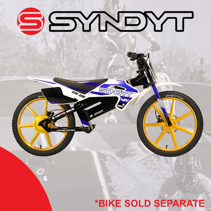 Syndyt SYR 200 20” x 2.25” Off-Road BMX Bicycle Tire, Directional Tread, Compatible with SYR 200 20" E Balance Bike, Black 20x2.25