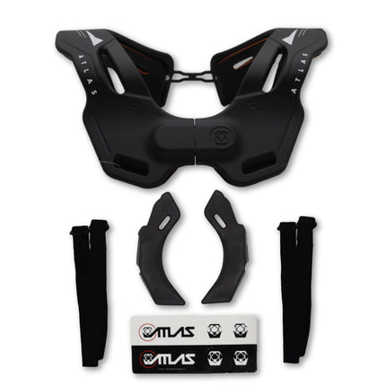 Atlas Brace Vision Anti-Compression Collar Neck Brace (Adult - Small/Medium) for Use In: Powersports, Offroad Racing, Motocross, Mountain Biking, and BMX (Black)