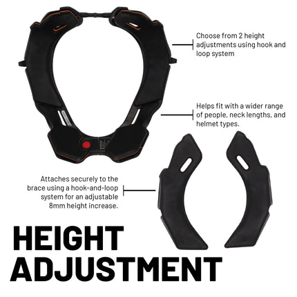 Atlas Brace Vision Anti-Compression Collar Neck Brace (Adult - Small/Medium) for Use In: Powersports, Offroad Racing, Motocross, Mountain Biking, and BMX (Black)
