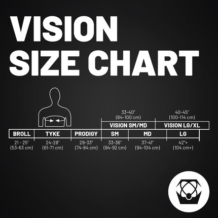 Atlas Brace Vision Anti-Compression Collar Neck Brace (Adult - Small/Medium) for Use In: Powersports, Offroad Racing, Motocross, Mountain Biking, and BMX (Black)