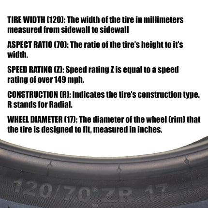 Continental ContiSportAttack 2 120/70ZR17 F & 190/50ZR17 R Sport Motorcycle Tire with Keychain