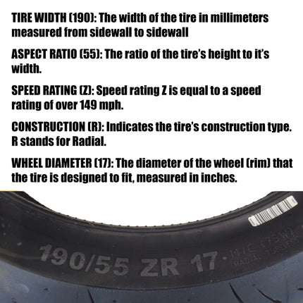 Continental ContiSportAttack 2 120/70ZR17 F & 190/55ZR17 R Sport Motorcycle Tire with Keychain