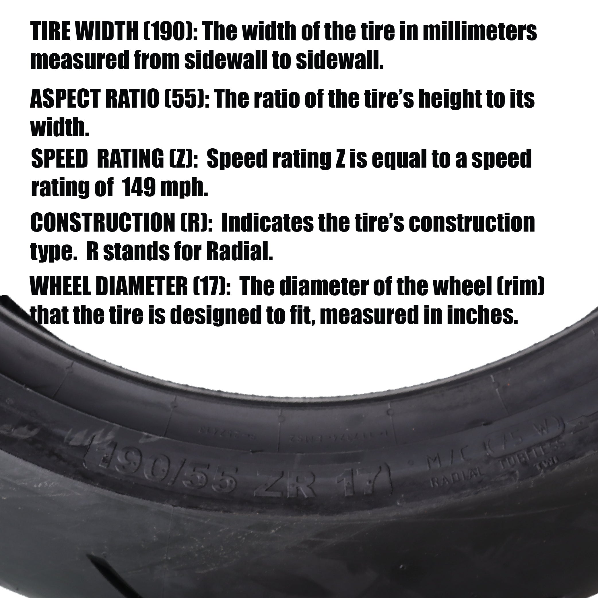 ContiRaceAttack 2 Street 190/55 ZR 17  M/C (75W) TL Rear Motorcycle Tire