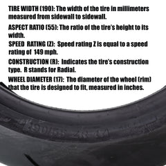 ContiRaceAttack 2 Street 190/55 ZR 17  M/C (75W) TL Rear Motorcycle Tire