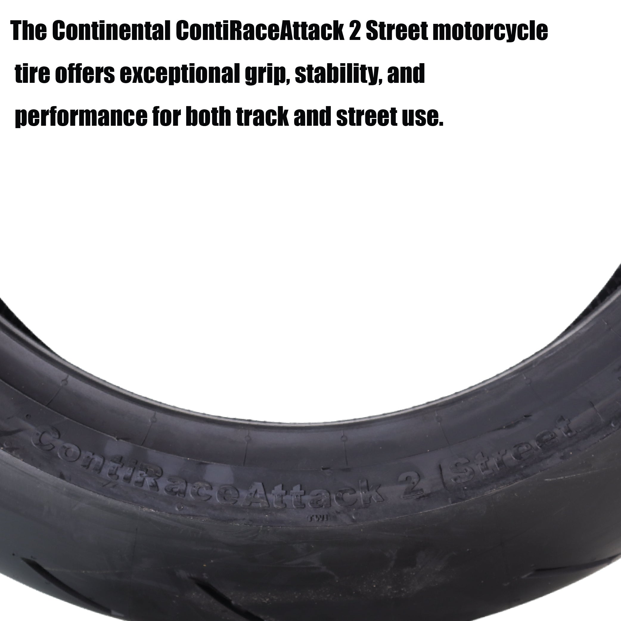 ContiRaceAttack 2 Street 190/55 ZR 17  M/C (75W) TL Rear Motorcycle Tire