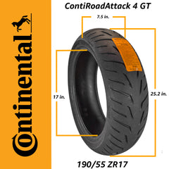 CONTI ROAD ATTACK 4 190/55ZR17 M/C (75W) TL CRA4 GT