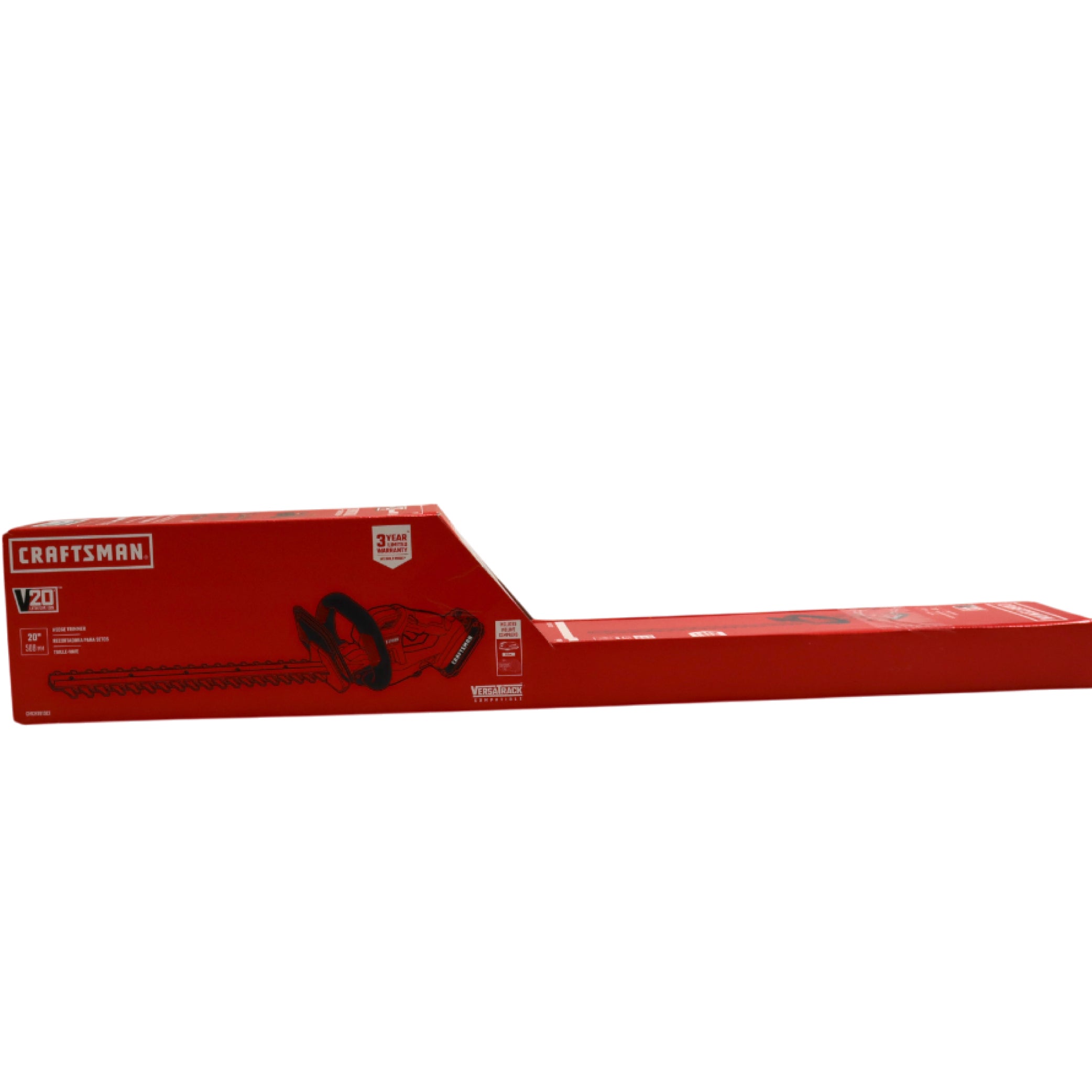 CRAFTSMAN V20 Cordless Hedge Trimmer, 20 Inch, 1.5Ah Battery and Charger Included (CMCHT810C1)