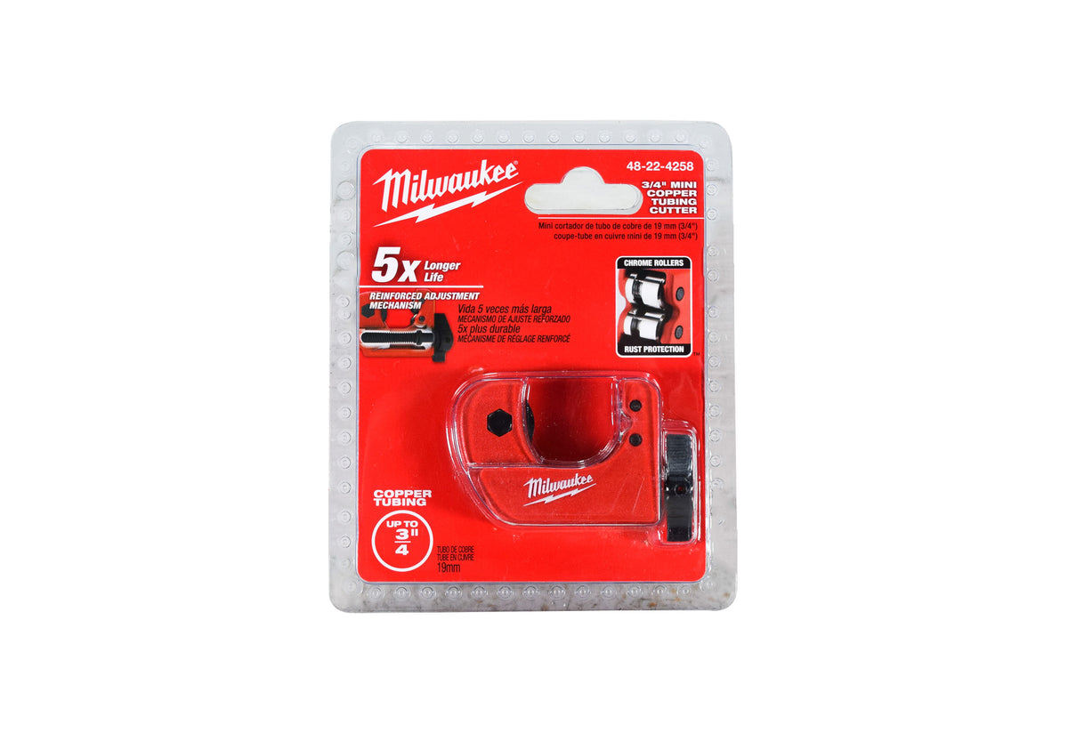 Milwaukee 48-22-4258 3/4-inch Heavy Duty Mini Red Copper Tubing Cutter
