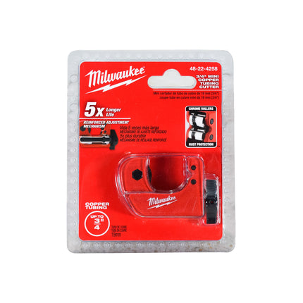 Milwaukee 48-22-4258 3/4-inch Heavy Duty Mini Red Copper Tubing Cutter