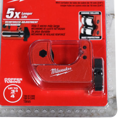 Milwaukee 48-22-4258 3/4-inch Heavy Duty Mini Red Copper Tubing Cutter