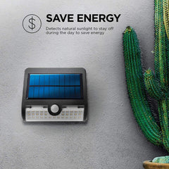 Home Zone Security Outdoor Motion Sensor Wall Light Dual Lighting Mode (2 Pack)