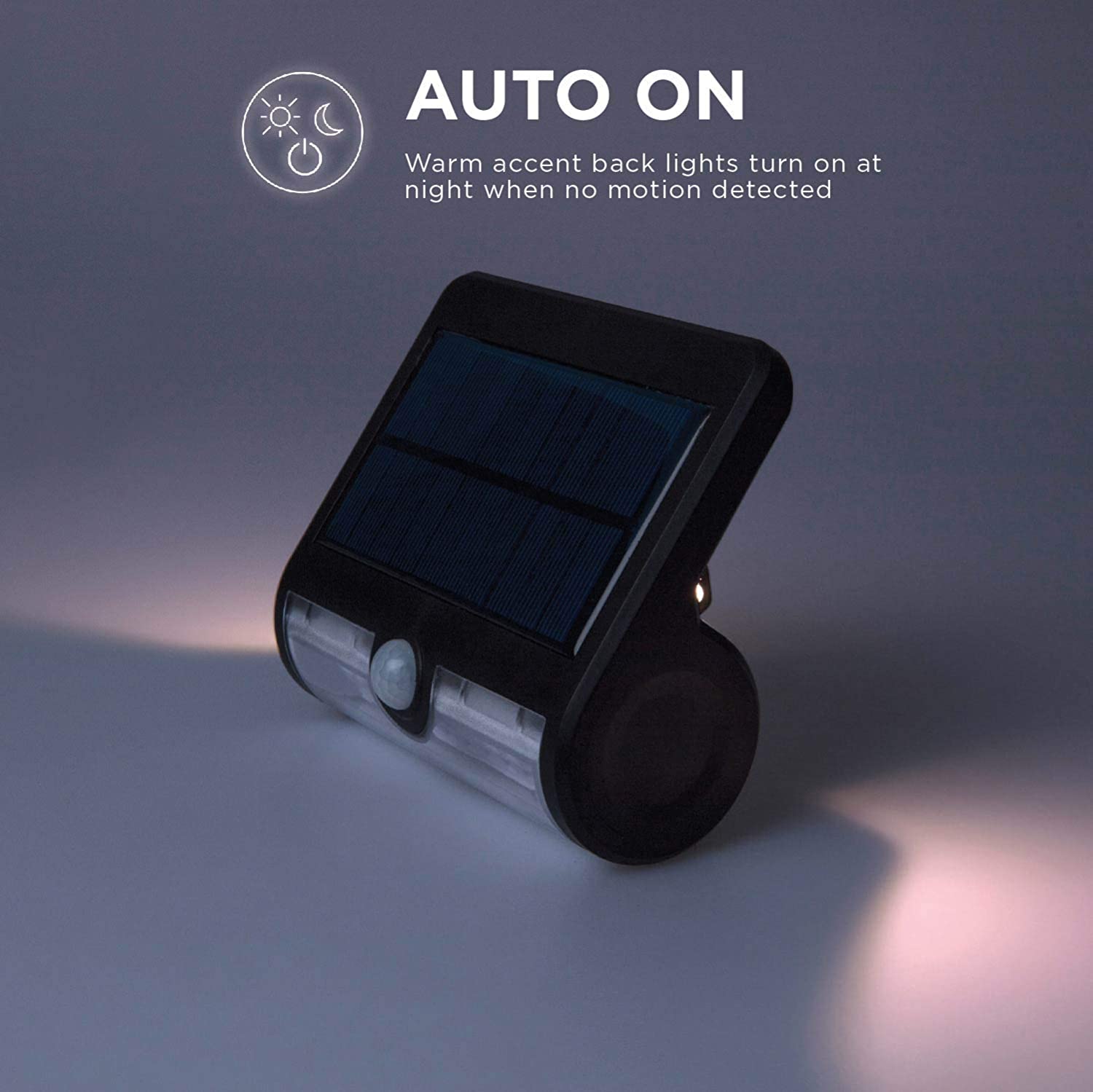 Home Zone Security Outdoor Motion Sensor Wall Light Dual Lighting Mode (2 Pack)