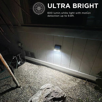 Home Zone Security Outdoor Motion Sensor Wall Light Dual Lighting Mode (2 Pack)