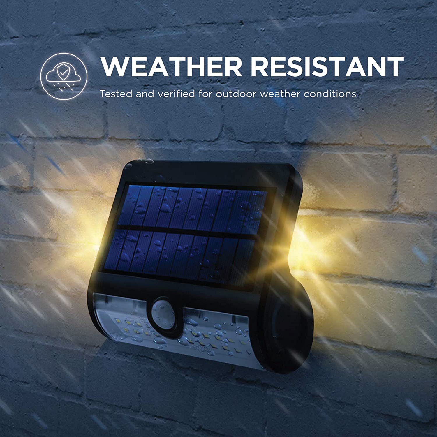 Home Zone Security Outdoor Motion Sensor Wall Light Dual Lighting Mode (2 Pack)