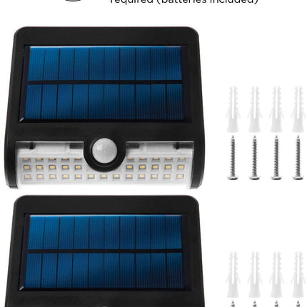 Home Zone Security Outdoor Motion Sensor Wall Light Dual Lighting Mode (2 Pack)