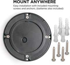 Home Zone Security Deck & Stair Solar Light Weatherproof No Wiring Black 4 Set