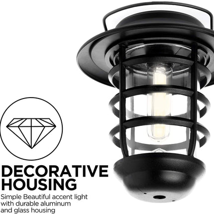 Home Zone Security Solar Decorative Glass Wall Lantern Light No Wiring 2 Set